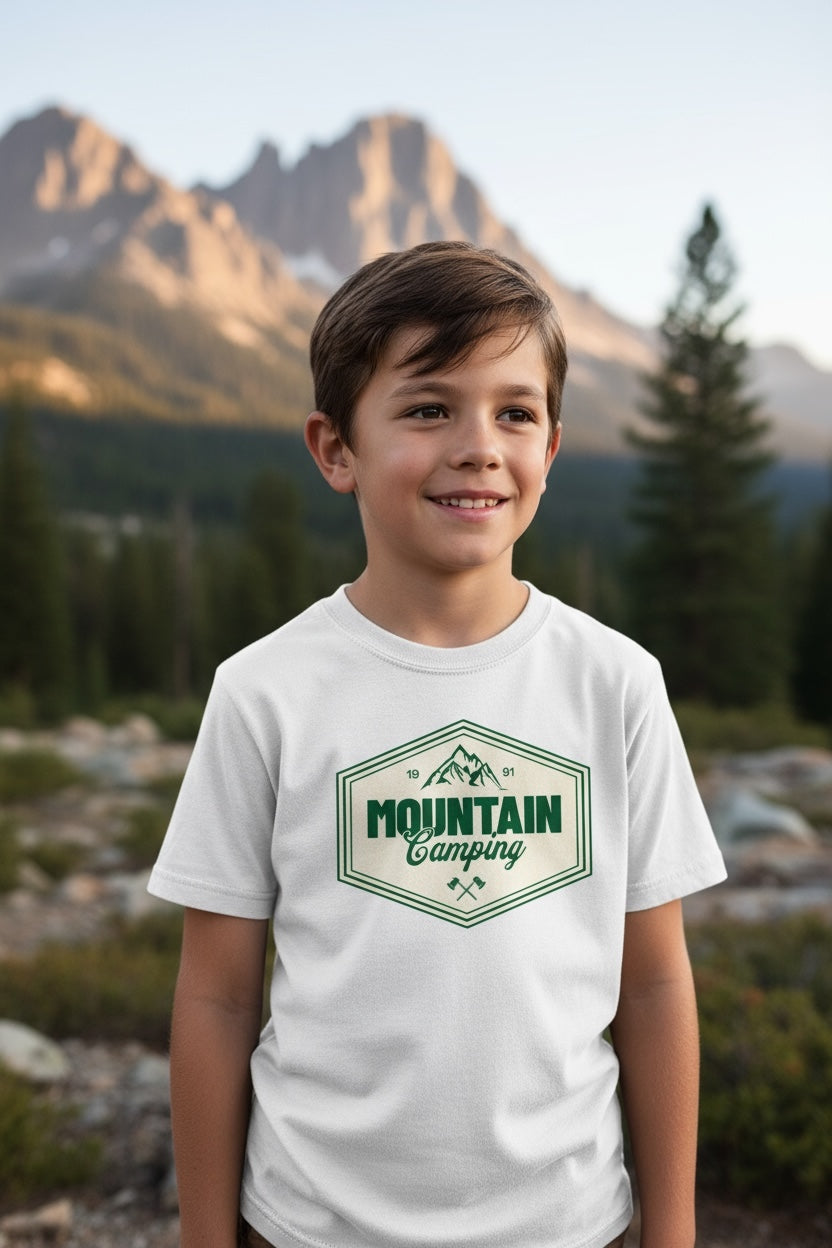 Mountain camping kids